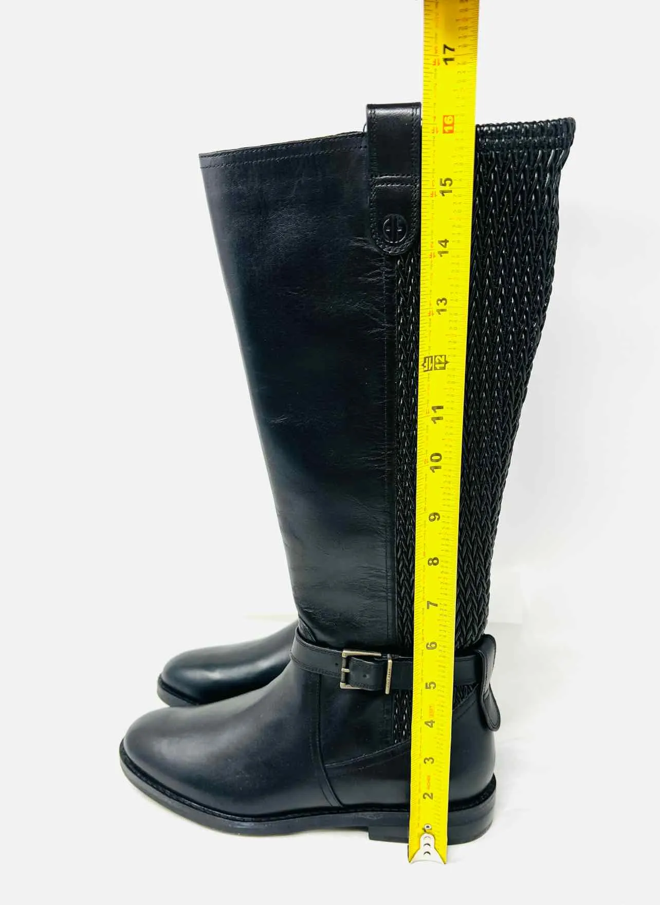 Cole Haan Size 7 Black/Silver Buckle(s) Leather NEW Shoes Boots