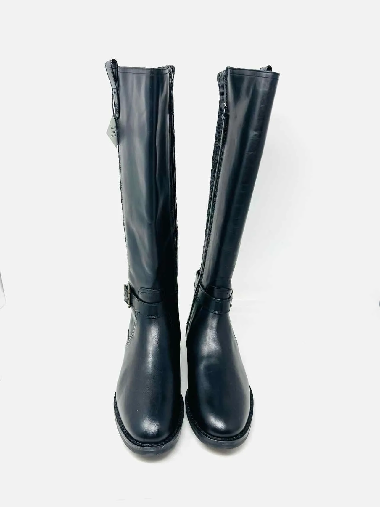 Cole Haan Size 7 Black/Silver Buckle(s) Leather NEW Shoes Boots