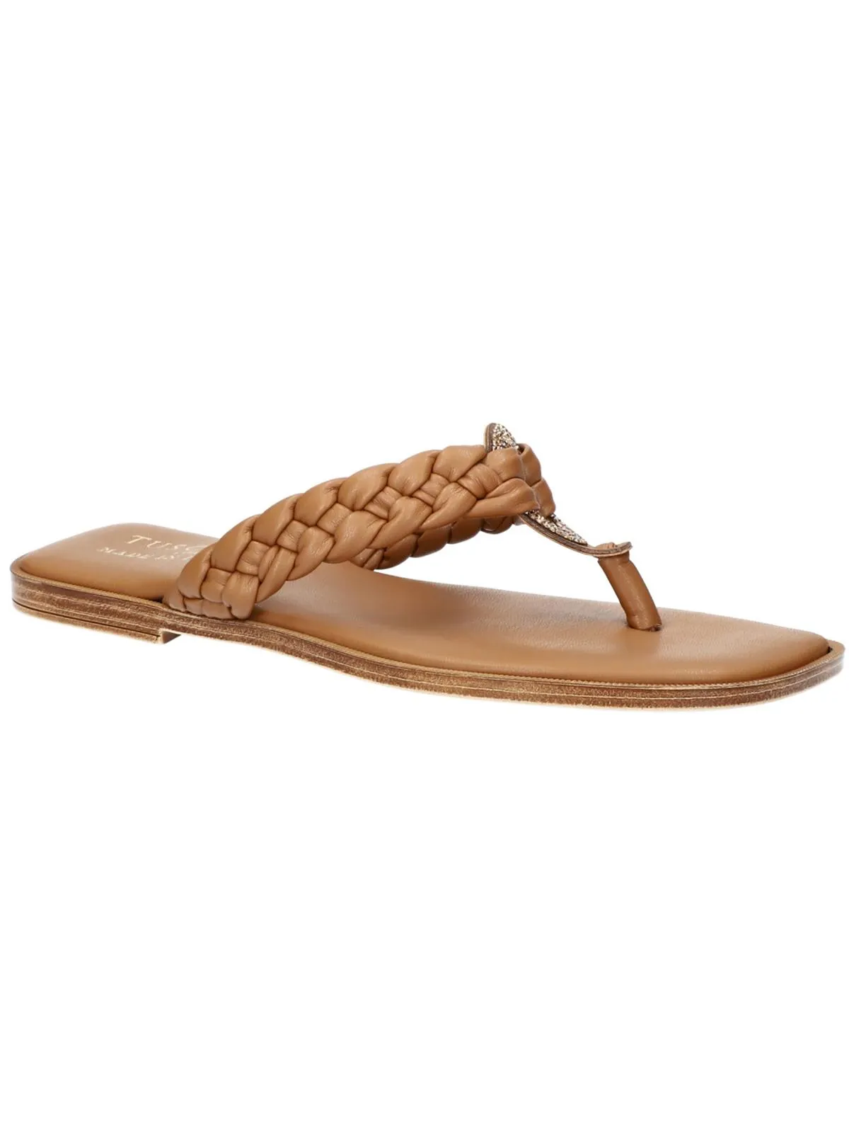 coletta Womens Leather Thong Sandals