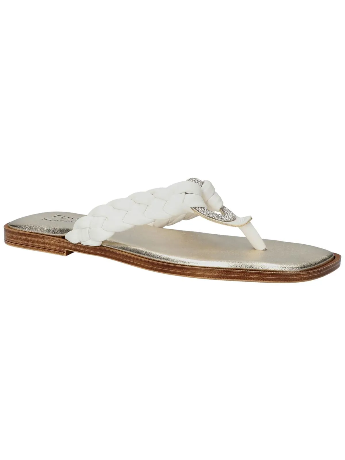 coletta Womens Leather Thong Sandals