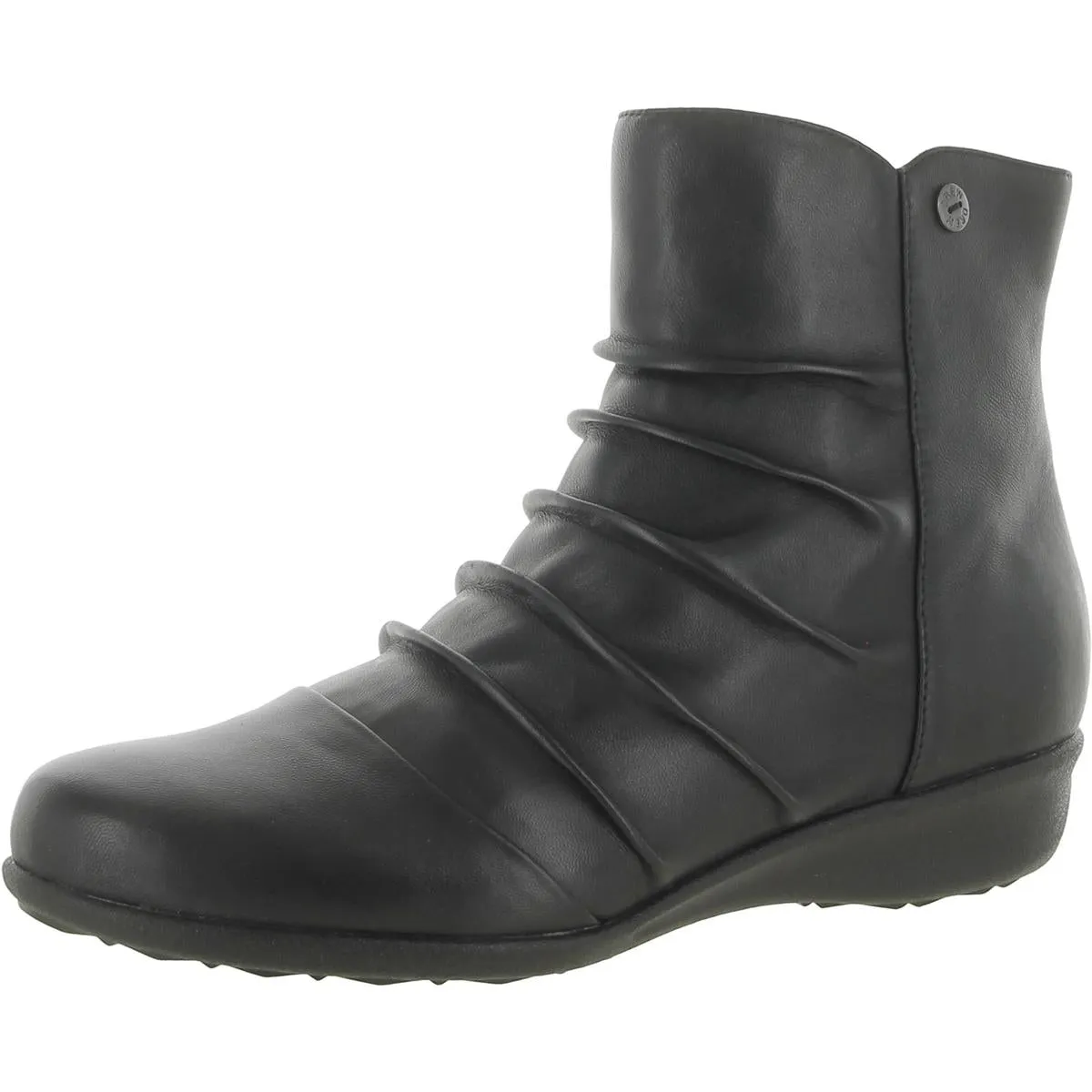 Cologne  Womens Pull On Leather Ankle Boots