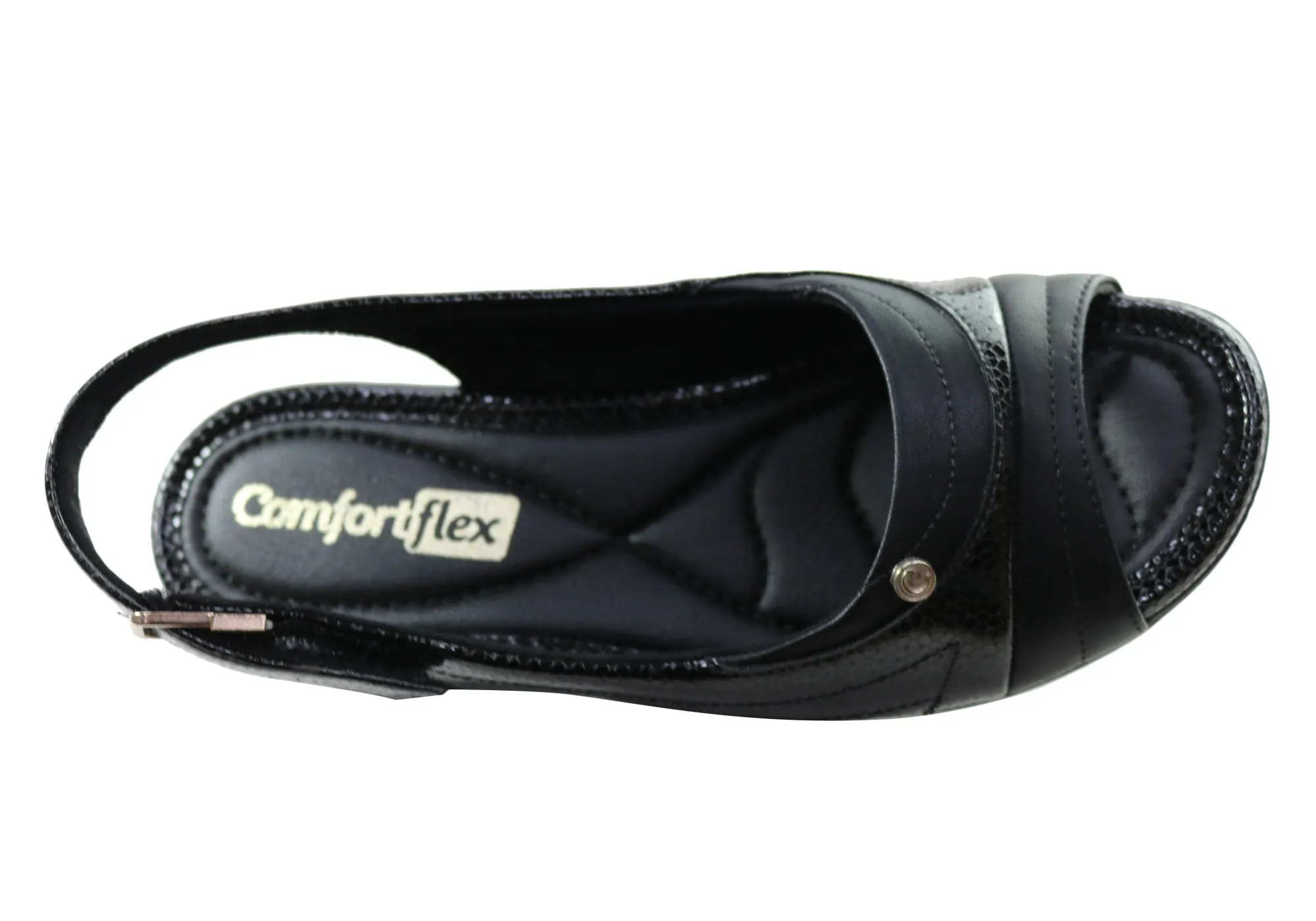 Comfortflex Keepler Womens Comfortable Wedge Sandals Made In Brazil Comfortflex Shoes