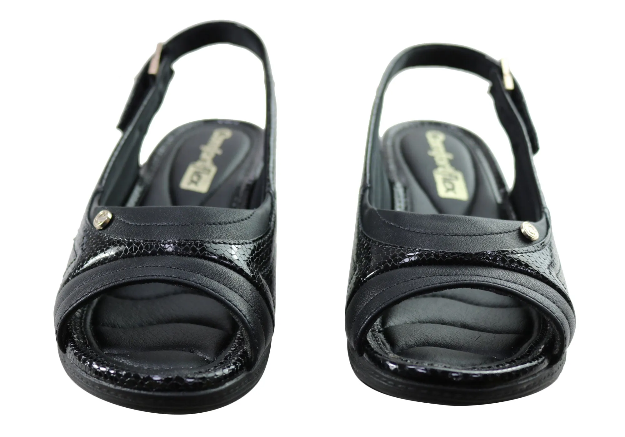 Comfortflex Keepler Womens Comfortable Wedge Sandals Made In Brazil Comfortflex Shoes