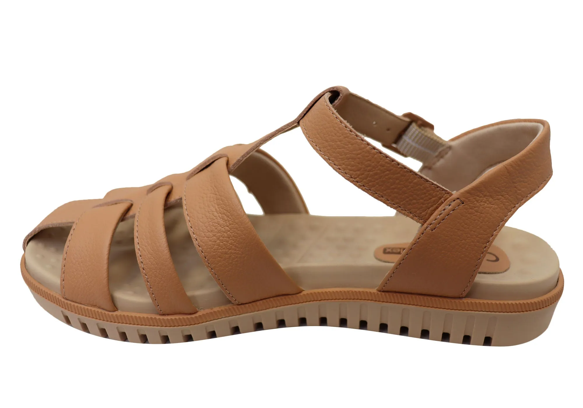 Comfortflex Kelly Womens Comfortable Leather Sandals Made In Brazil Comfortflex Shoes