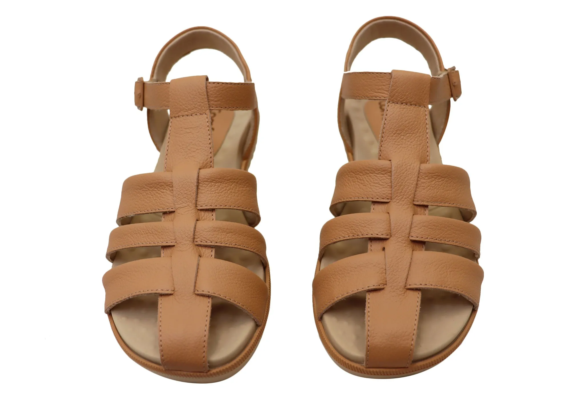 Comfortflex Kelly Womens Comfortable Leather Sandals Made In Brazil Comfortflex Shoes