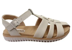 Comfortflex Kelly Womens Comfortable Leather Sandals Made In Brazil Comfortflex Shoes