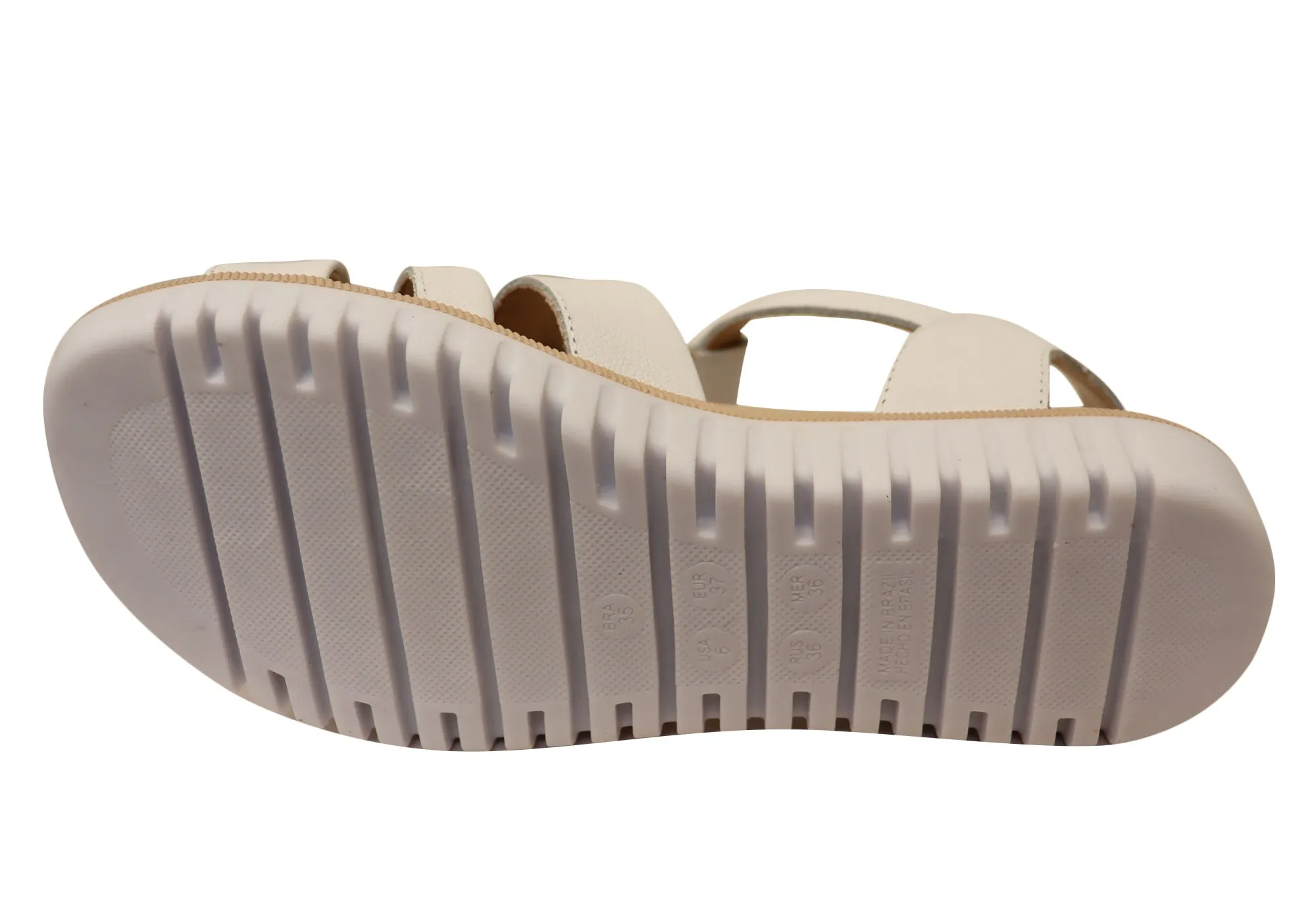 Comfortflex Kelly Womens Comfortable Leather Sandals Made In Brazil Comfortflex Shoes