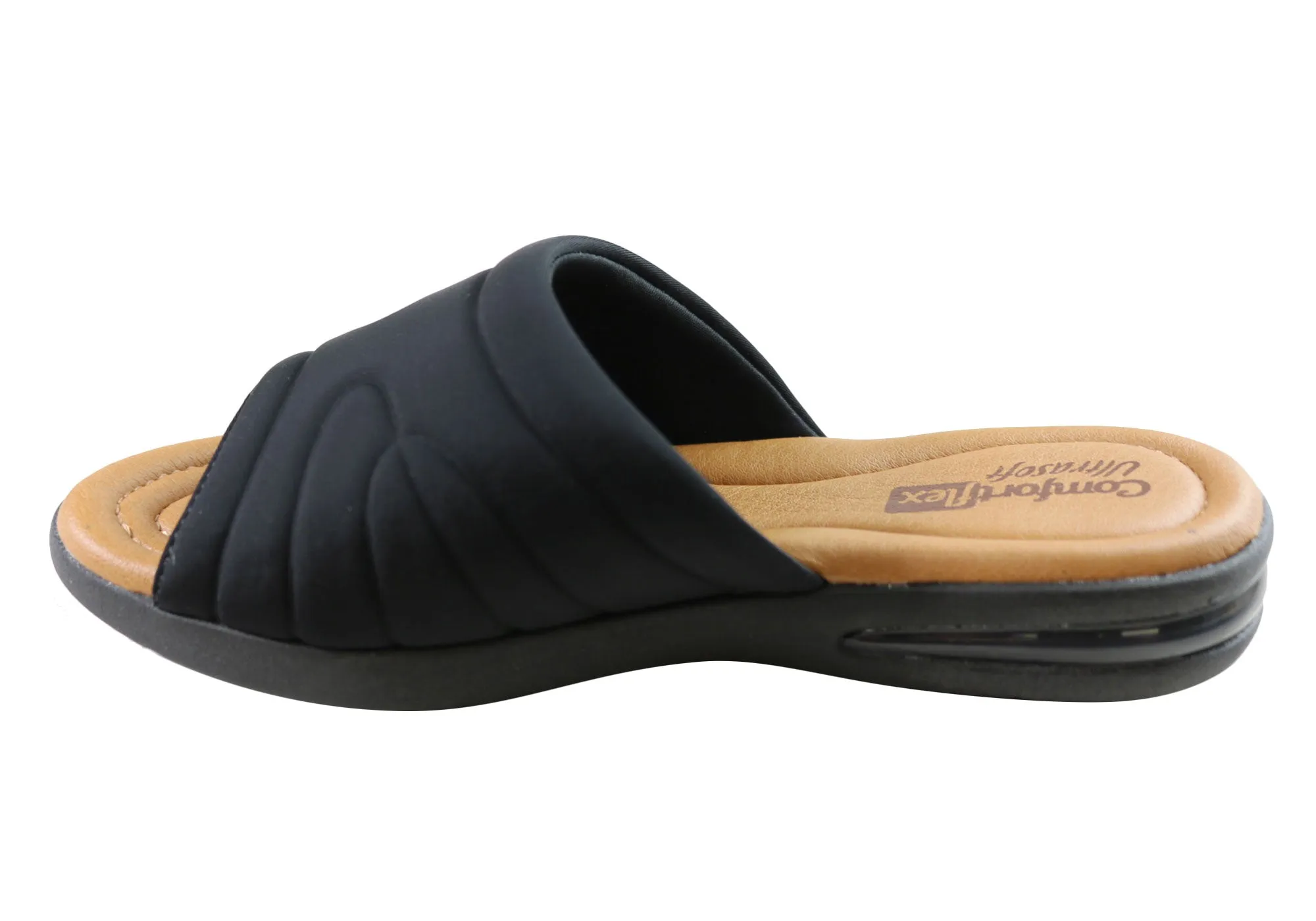 Comfortflex Laurel Womens Comfortable Slides Sandals Made In Brazil Comfortflex Shoes