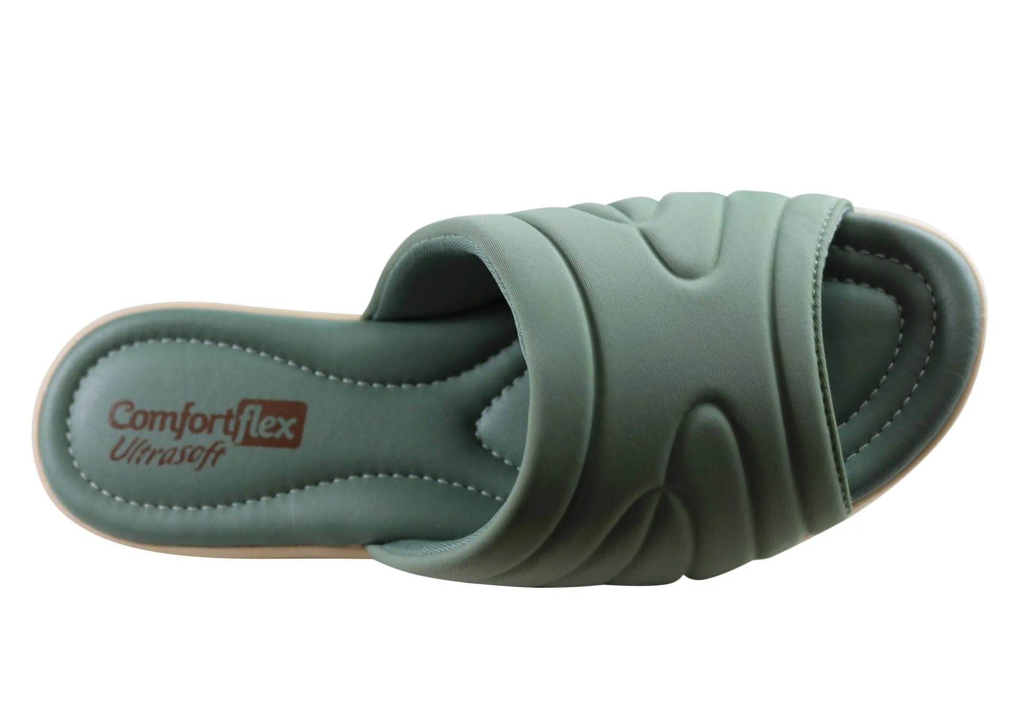 Comfortflex Laurel Womens Comfortable Slides Sandals Made In Brazil Comfortflex Shoes