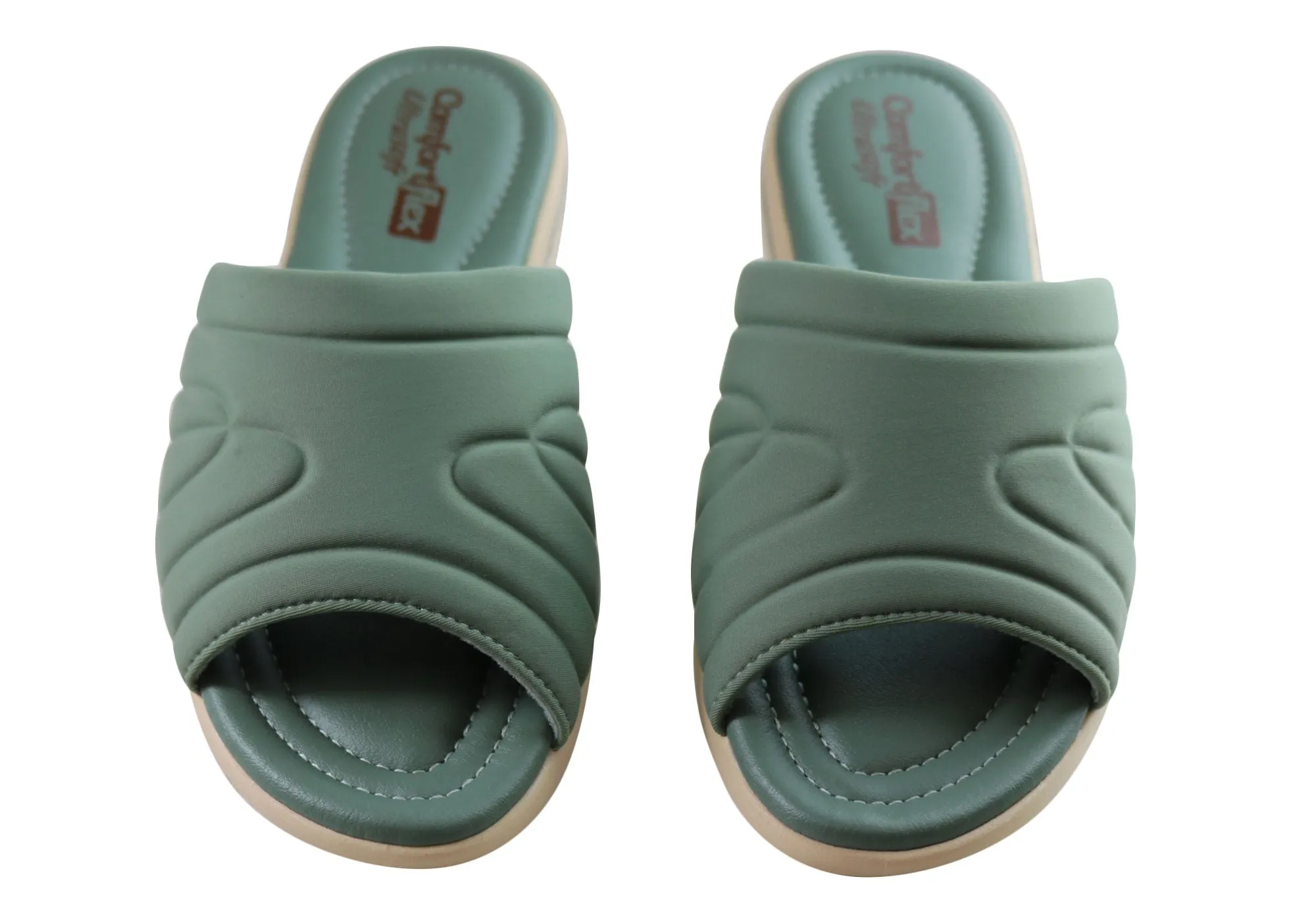 Comfortflex Laurel Womens Comfortable Slides Sandals Made In Brazil Comfortflex Shoes
