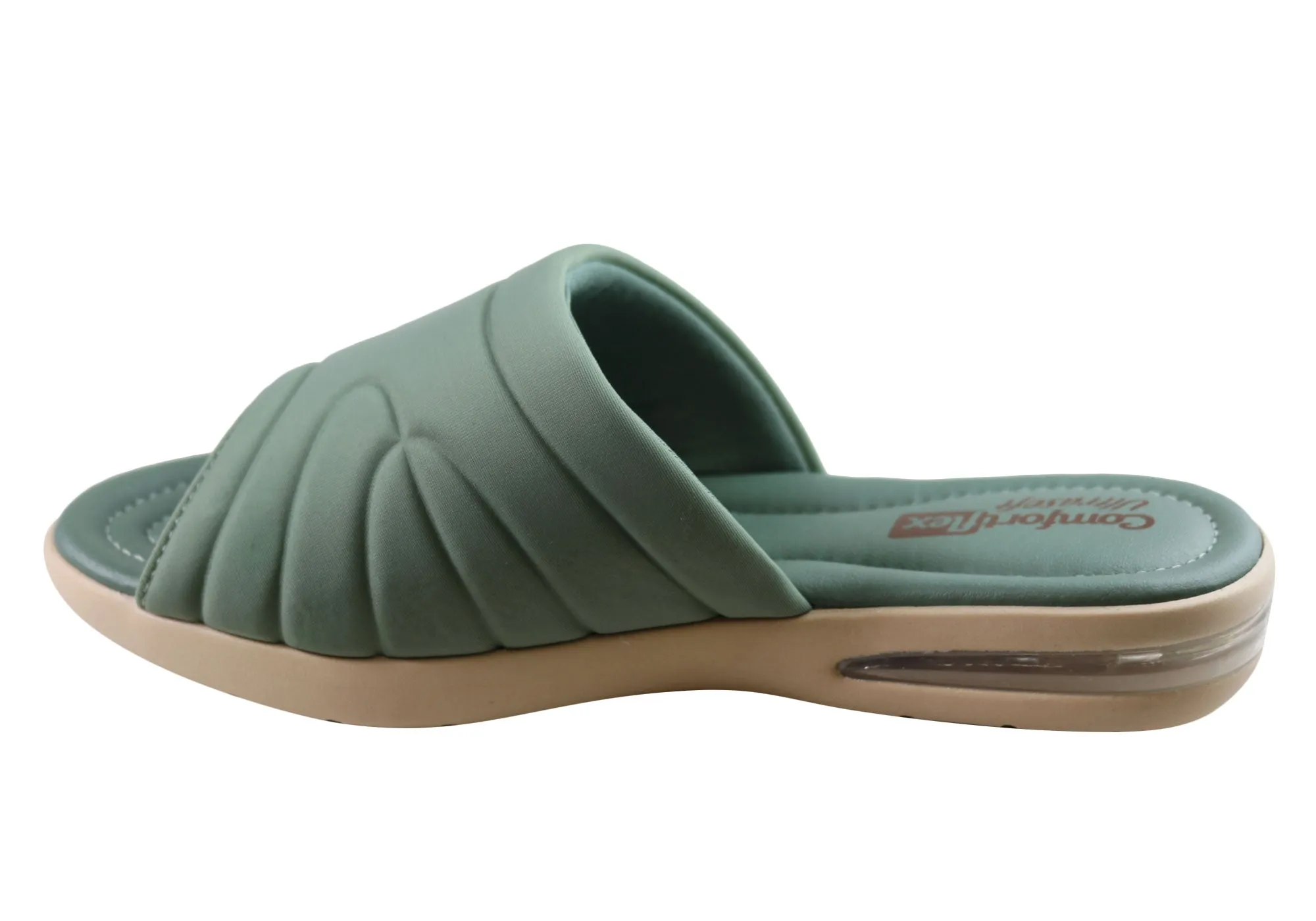 Comfortflex Laurel Womens Comfortable Slides Sandals Made In Brazil Comfortflex Shoes
