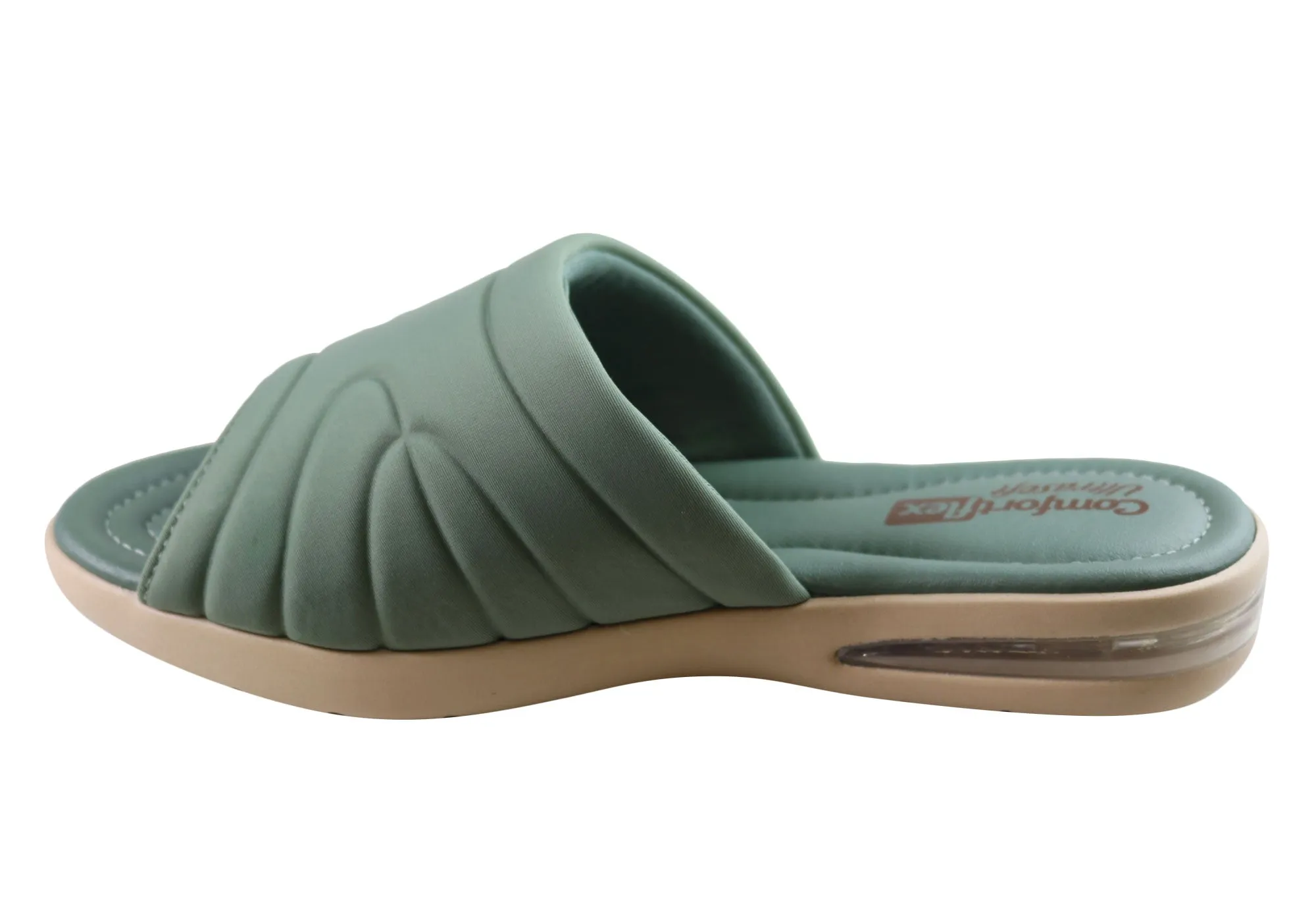 Comfortflex Laurel Womens Comfortable Slides Sandals Made In Brazil Comfortflex Shoes