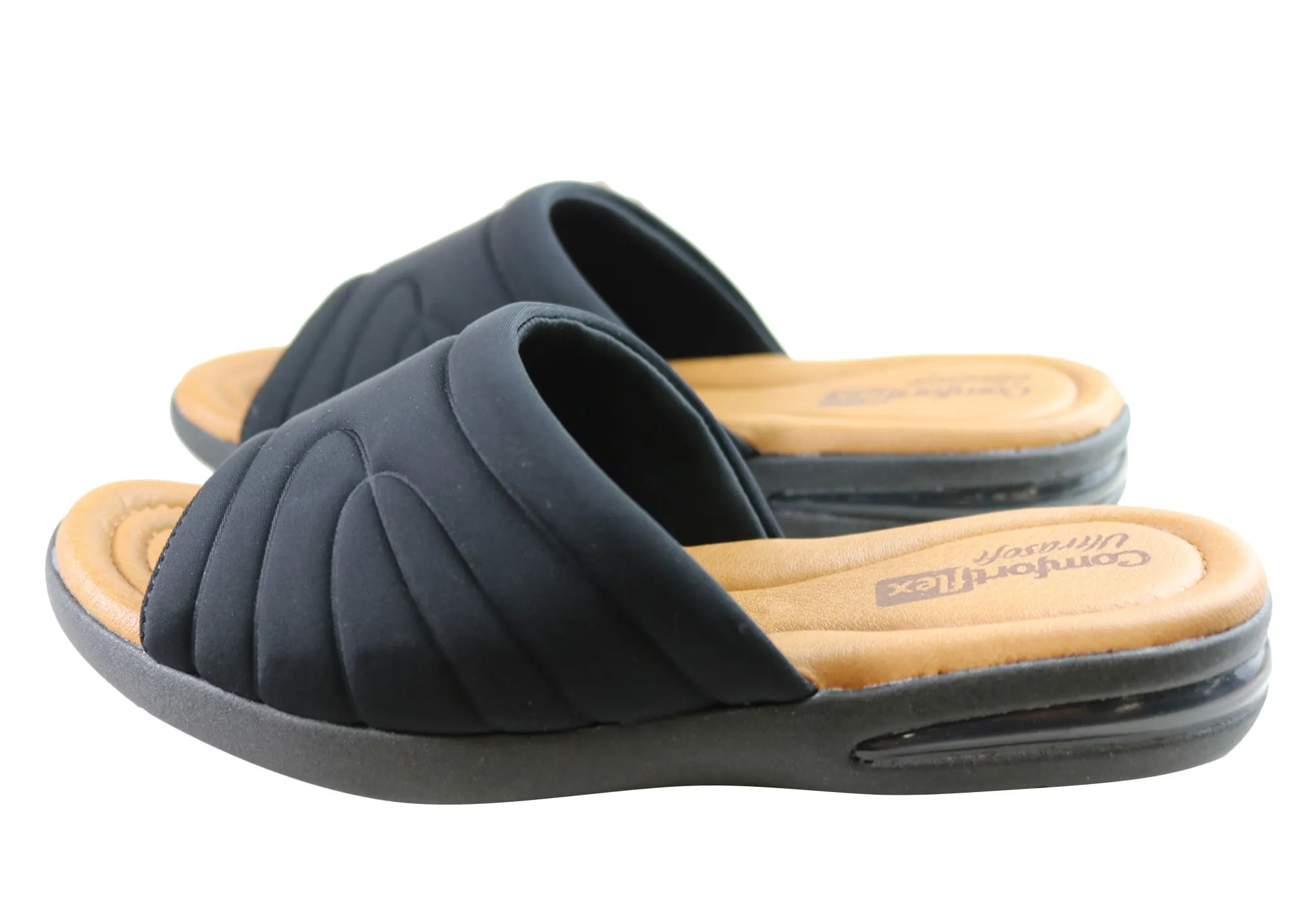Comfortflex Laurel Womens Comfortable Slides Sandals Made In Brazil Comfortflex Shoes