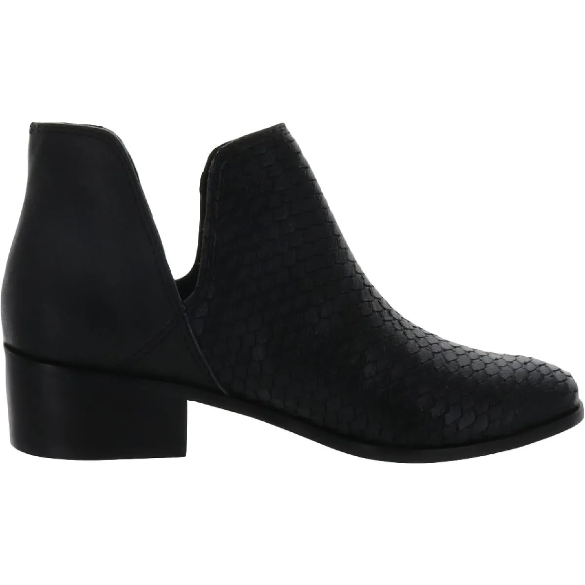 Como Womens Leather Almond Toe Ankle Boots