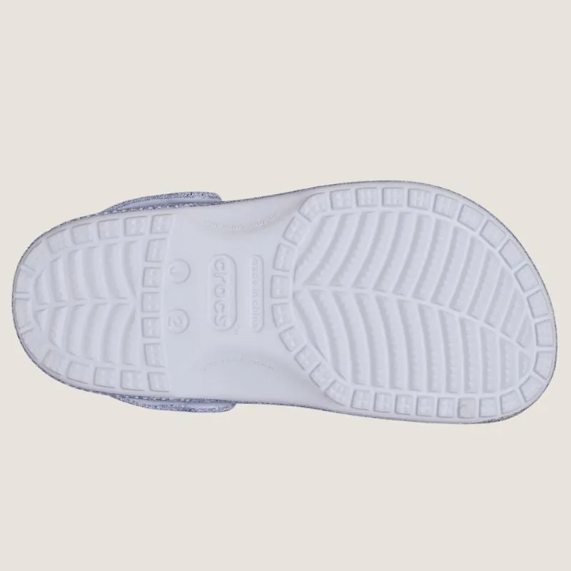 Crocs Kids Classic Glitter Clog Shoes_Crocs
