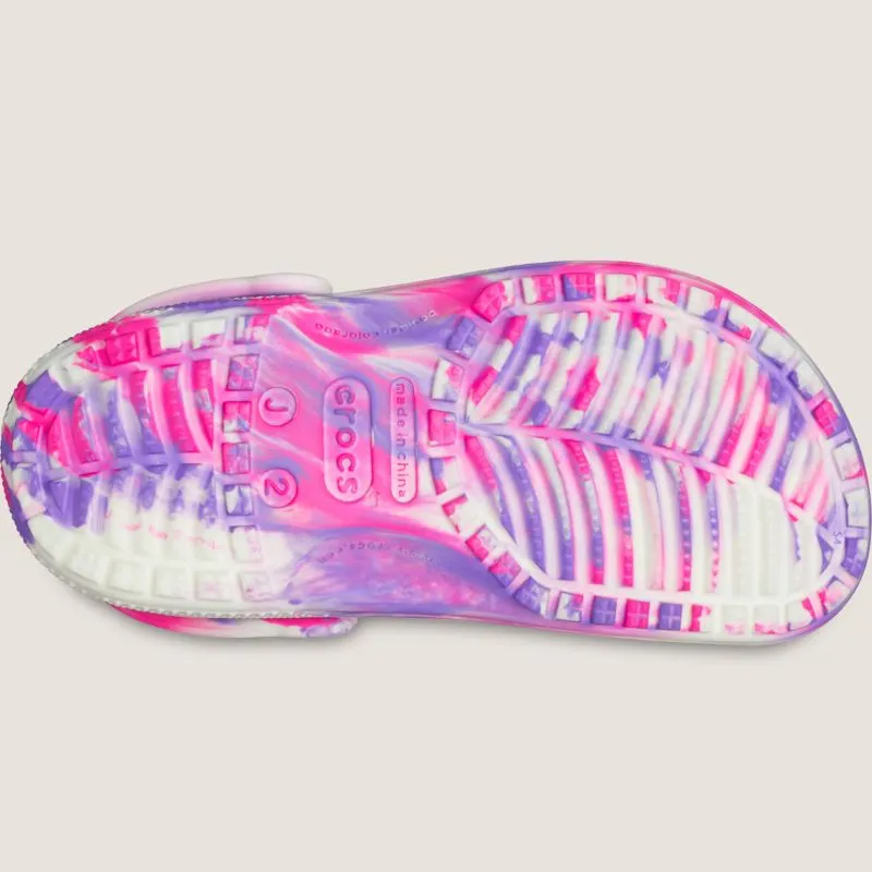 Crocs Kids Classic Glow Marbled Clog Shoes_Crocs
