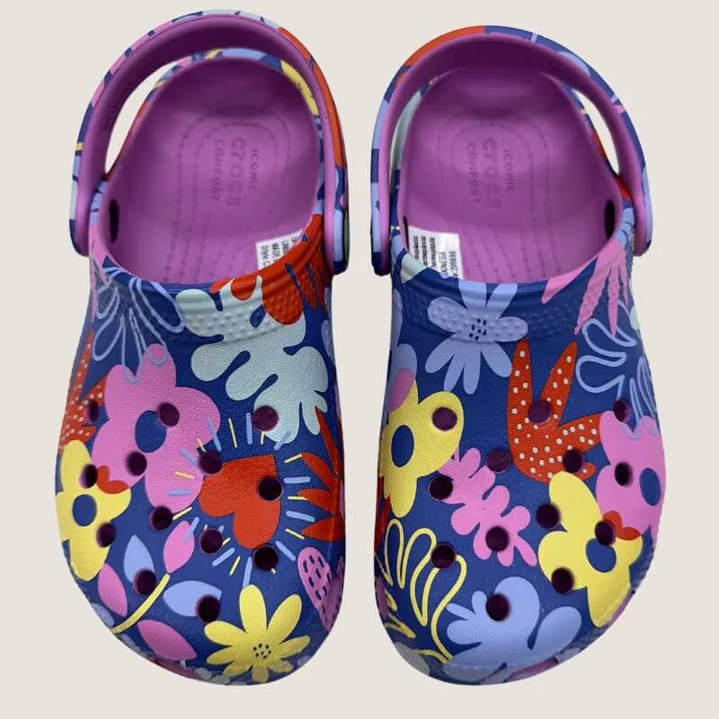 Crocs Kids Classic Printed Clog Shoes_Crocs