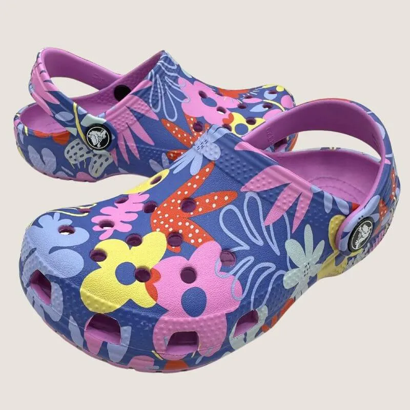 Crocs Kids Classic Printed Clog Shoes_Crocs