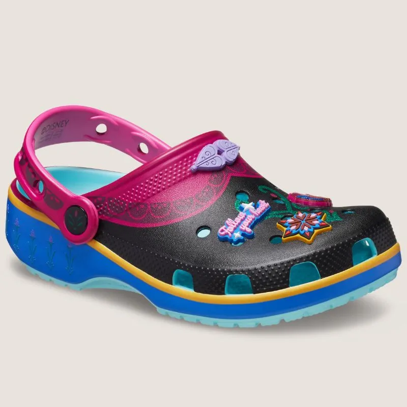 Crocs Toddler Classic Frozen Anna Clog Shoes_Crocs