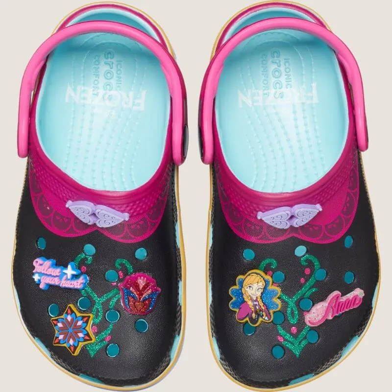 Crocs Toddler Classic Frozen Anna Clog Shoes_Crocs