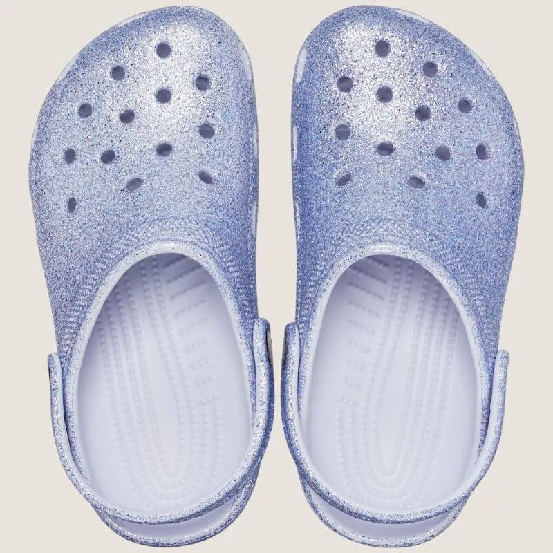 Crocs Toddler Classic Glitter Clog Shoes_Crocs
