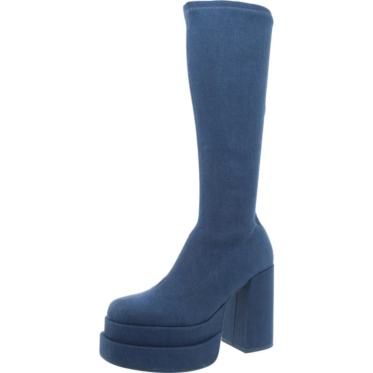 Cypress Womens Faux Leather Tall Knee-High Boots