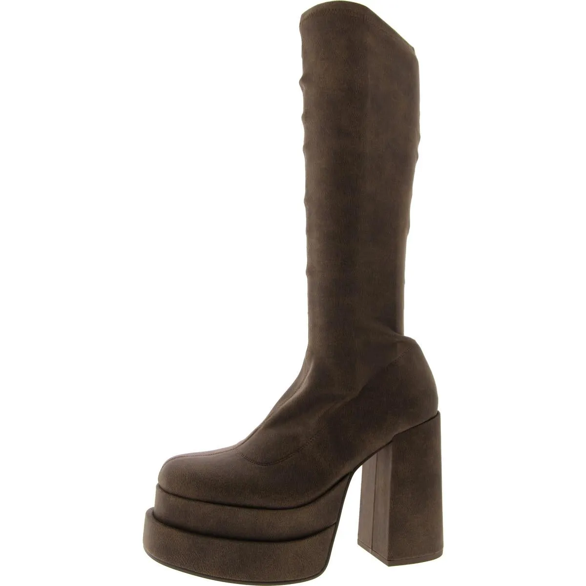 Cypress Womens Faux Leather Tall Knee-High Boots