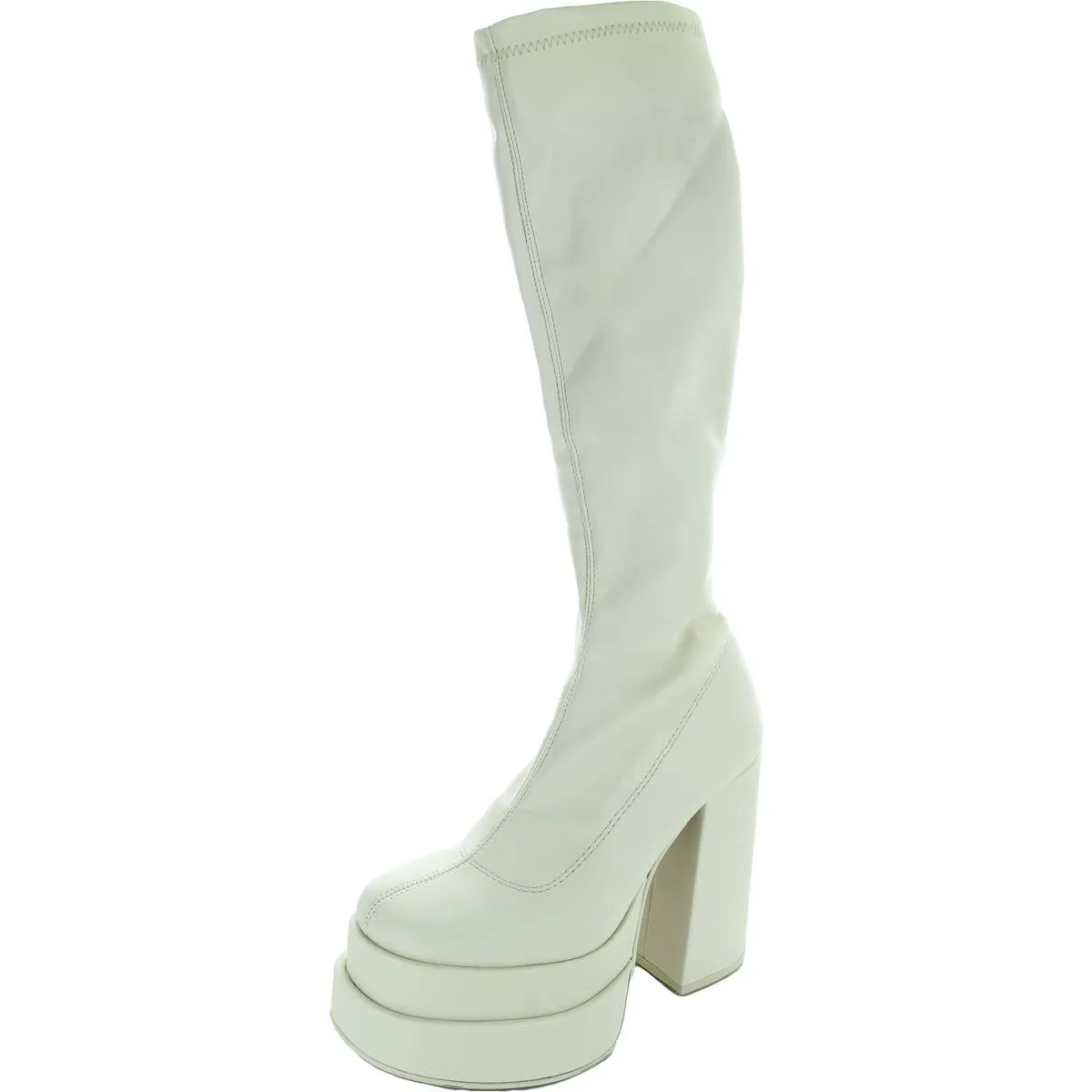 Cypress Womens Faux Leather Tall Knee-High Boots