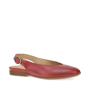 Dansko Women's Lea Sling Back Flat in Red