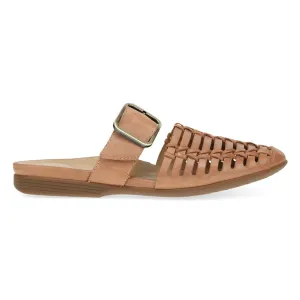 Dansko Women's Leilani Light Tan Burnished Nappa Mule