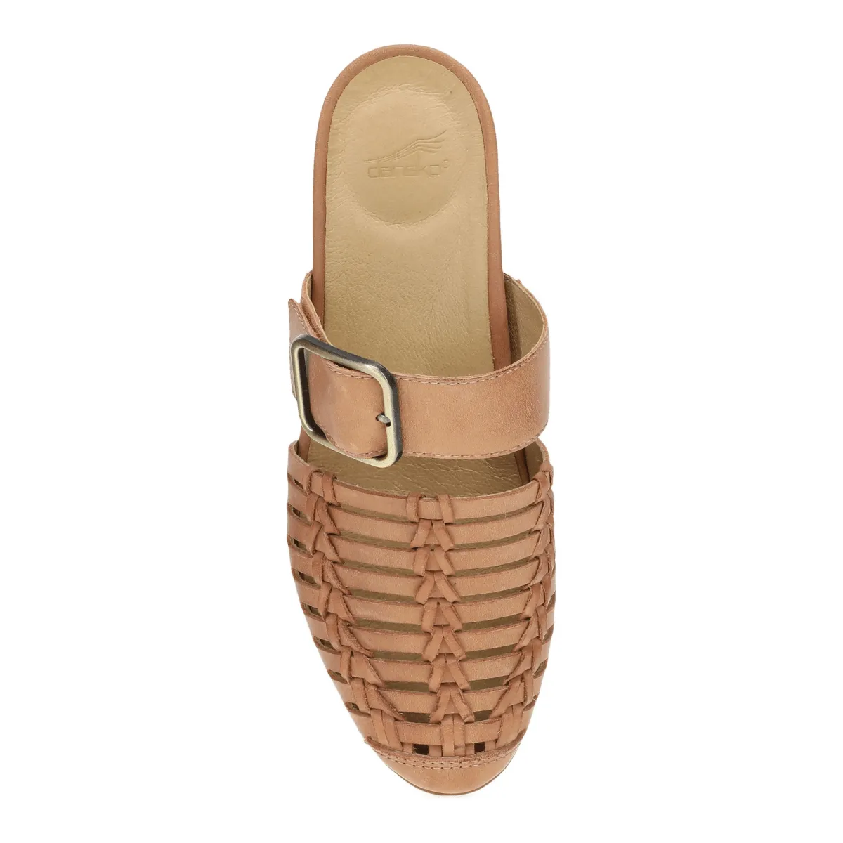 Dansko Women's Leilani Light Tan Burnished Nappa Mule