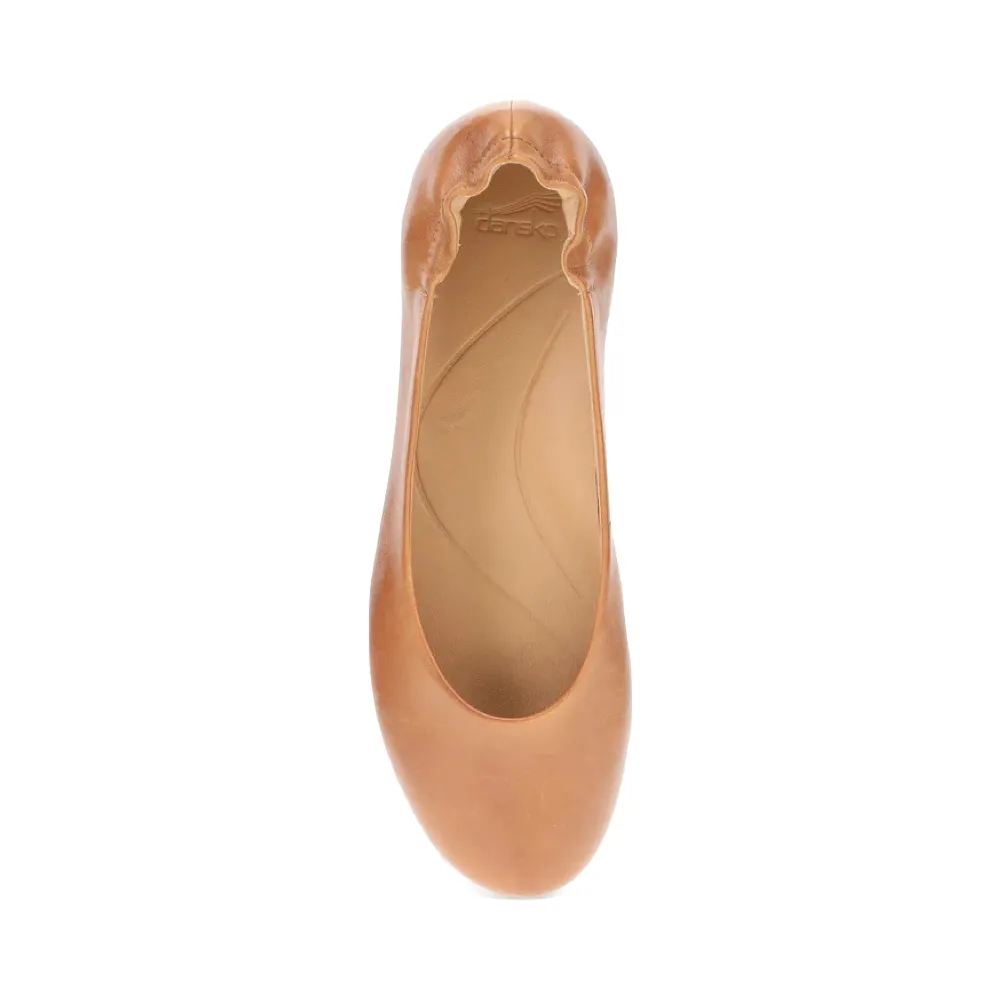 Dansko Women's Mollie Slip On Flat in Luggage Tan