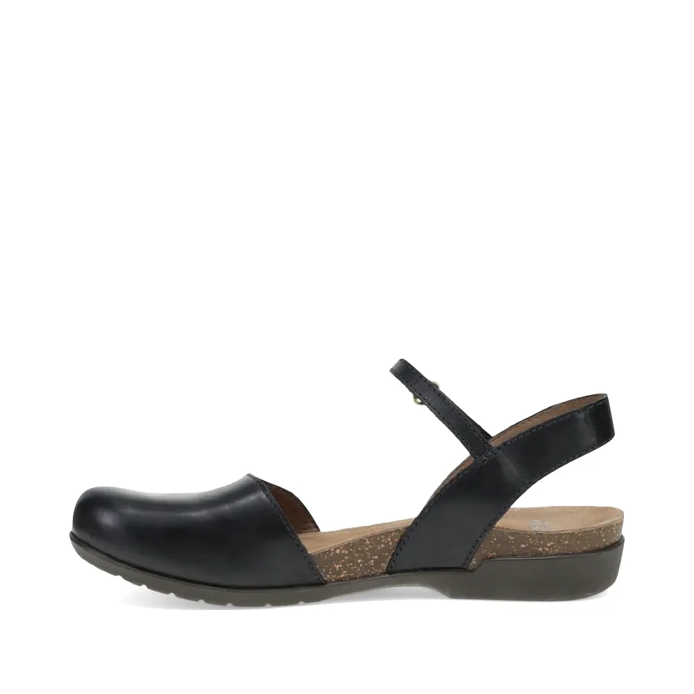 Dansko Women's Rowan Closed Toe Sandal in Black