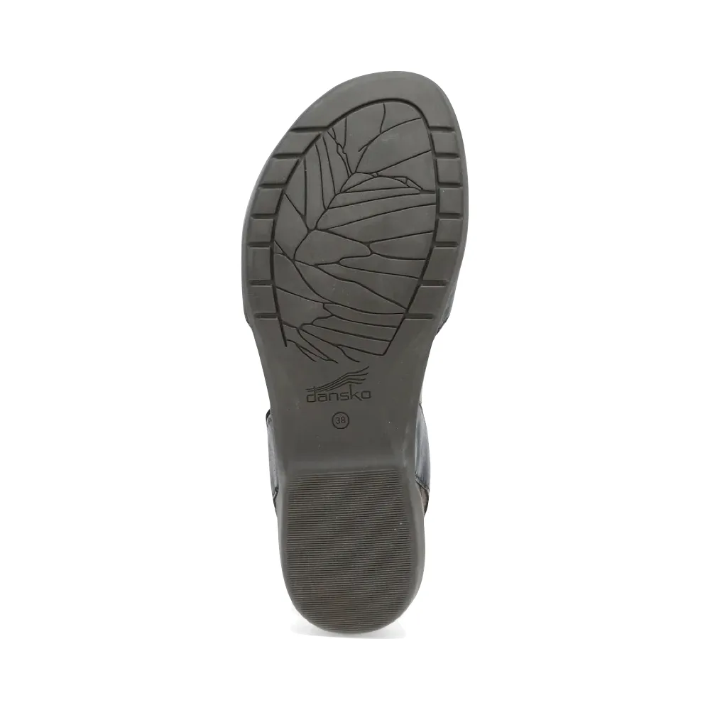 Dansko Women's Rowan Closed Toe Sandal in Black