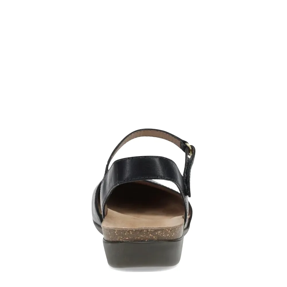 Dansko Women's Rowan Closed Toe Sandal in Black