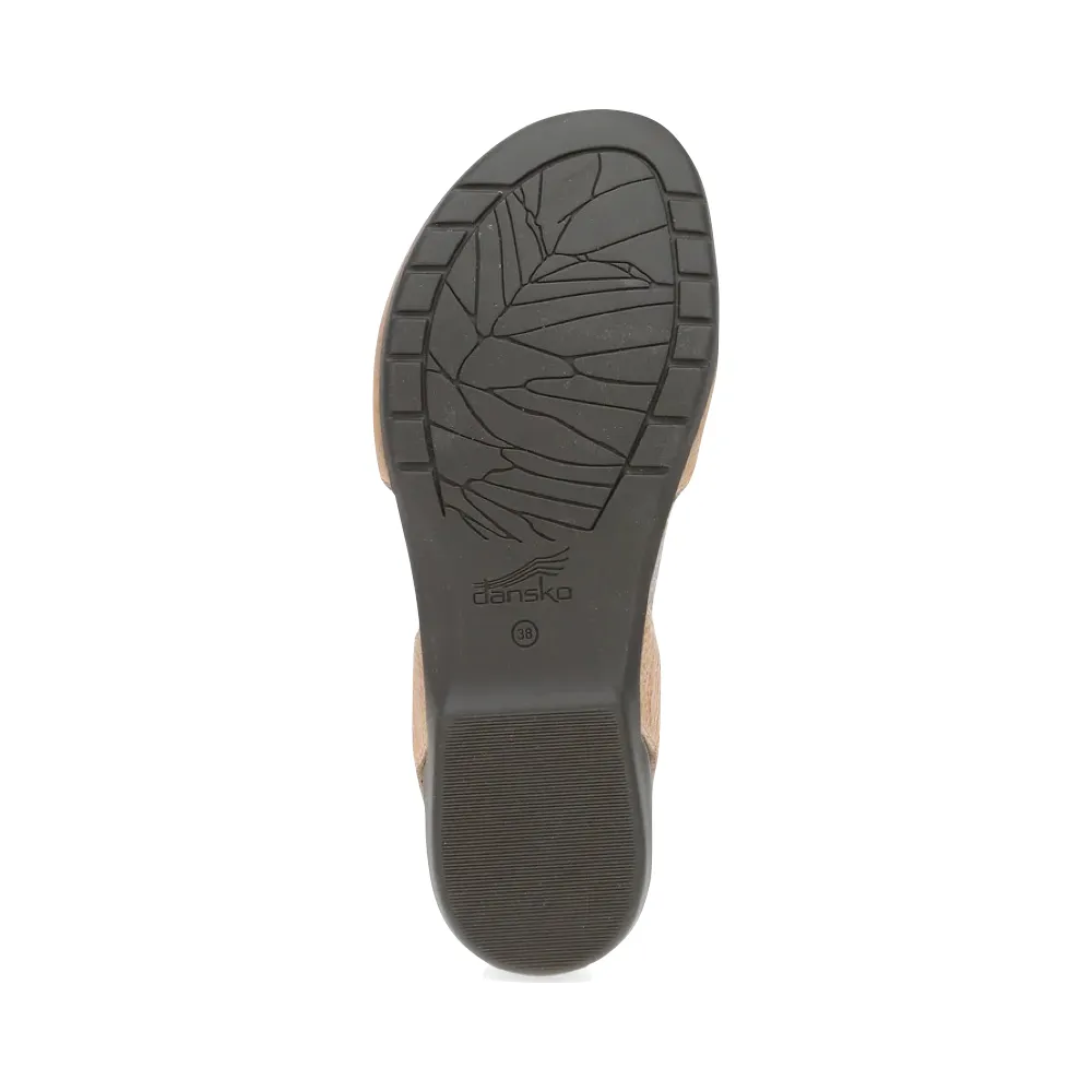 Dansko Women's Rowan Closed Toe Sandal in Honey Tan