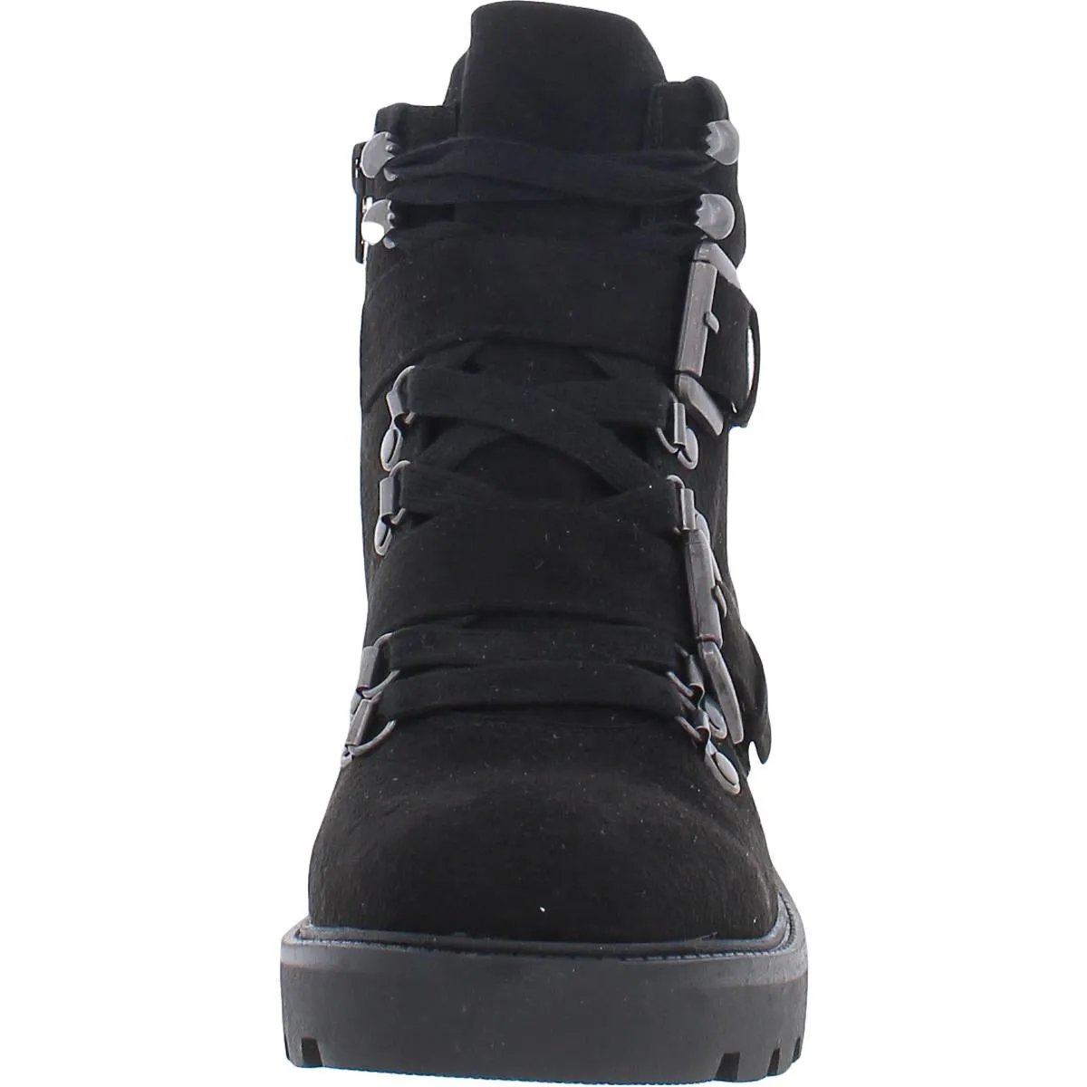 Day Time Womens Faux Suede Lugged Sole Ankle Boots