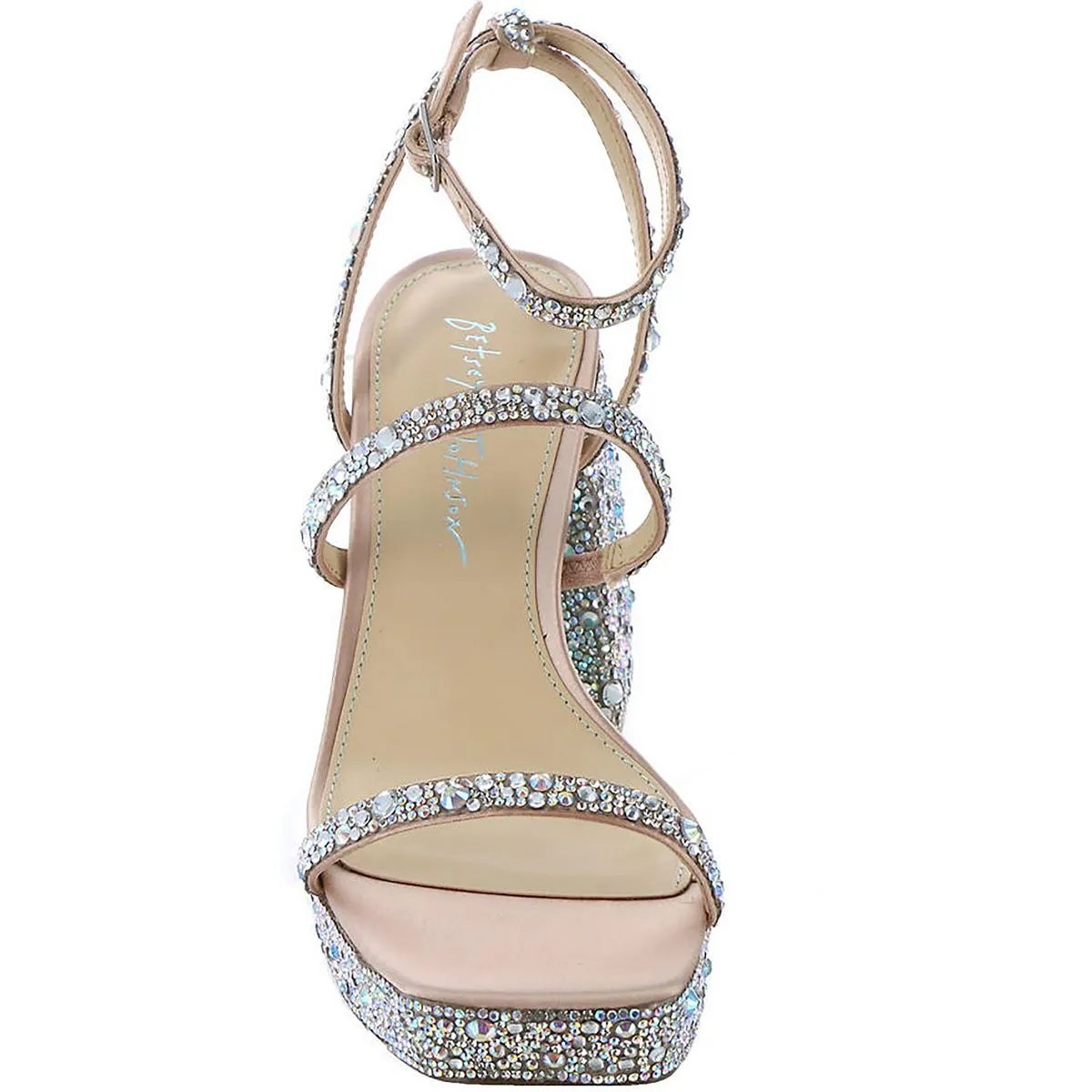 Denni Womens Studded Ankle Strap Platform Sandals