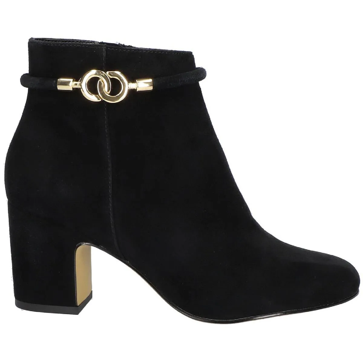 Diaz Womens Suede Block Heel Ankle Boots