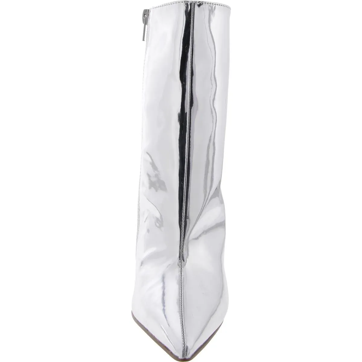 Dilara Womens Patent Pointed Toe Mid-Calf Boots