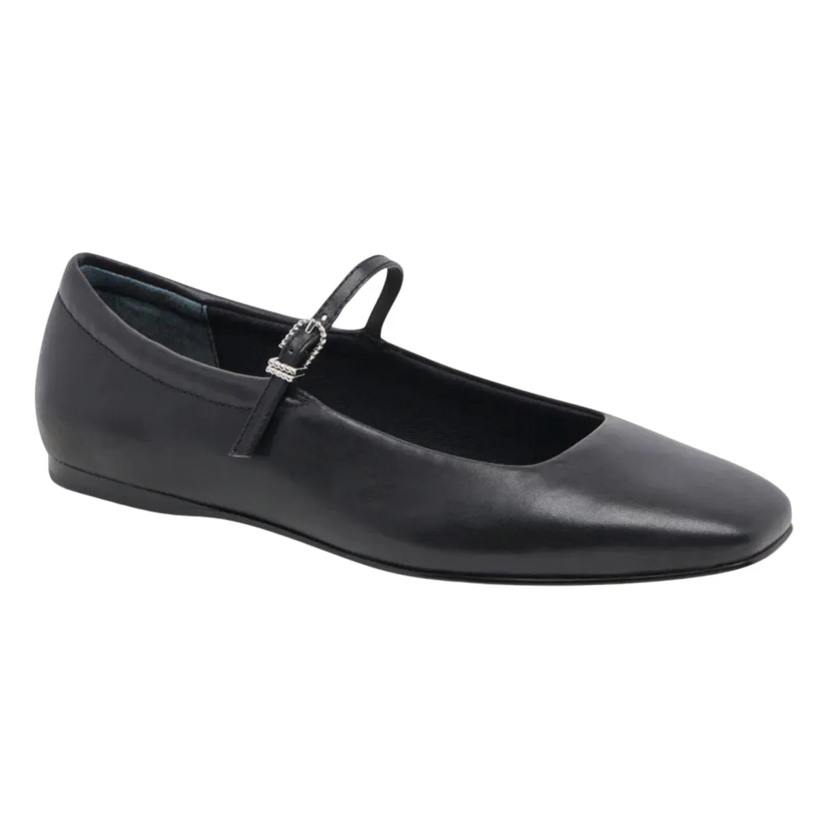 Dolce Vita Women's Reyes Ballet Flats Black Leather