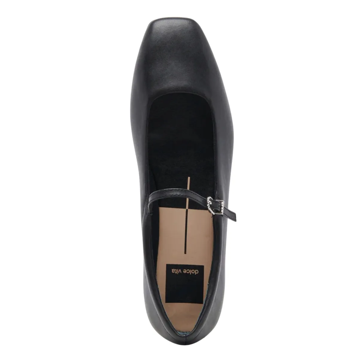 Dolce Vita Women's Reyes Ballet Flats Black Leather