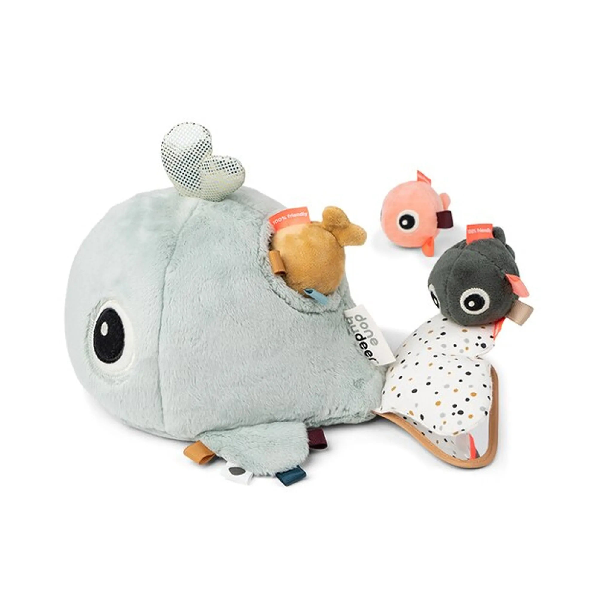 DONE BY DEER Hide & Seek Activity Toy - Wally Blue
