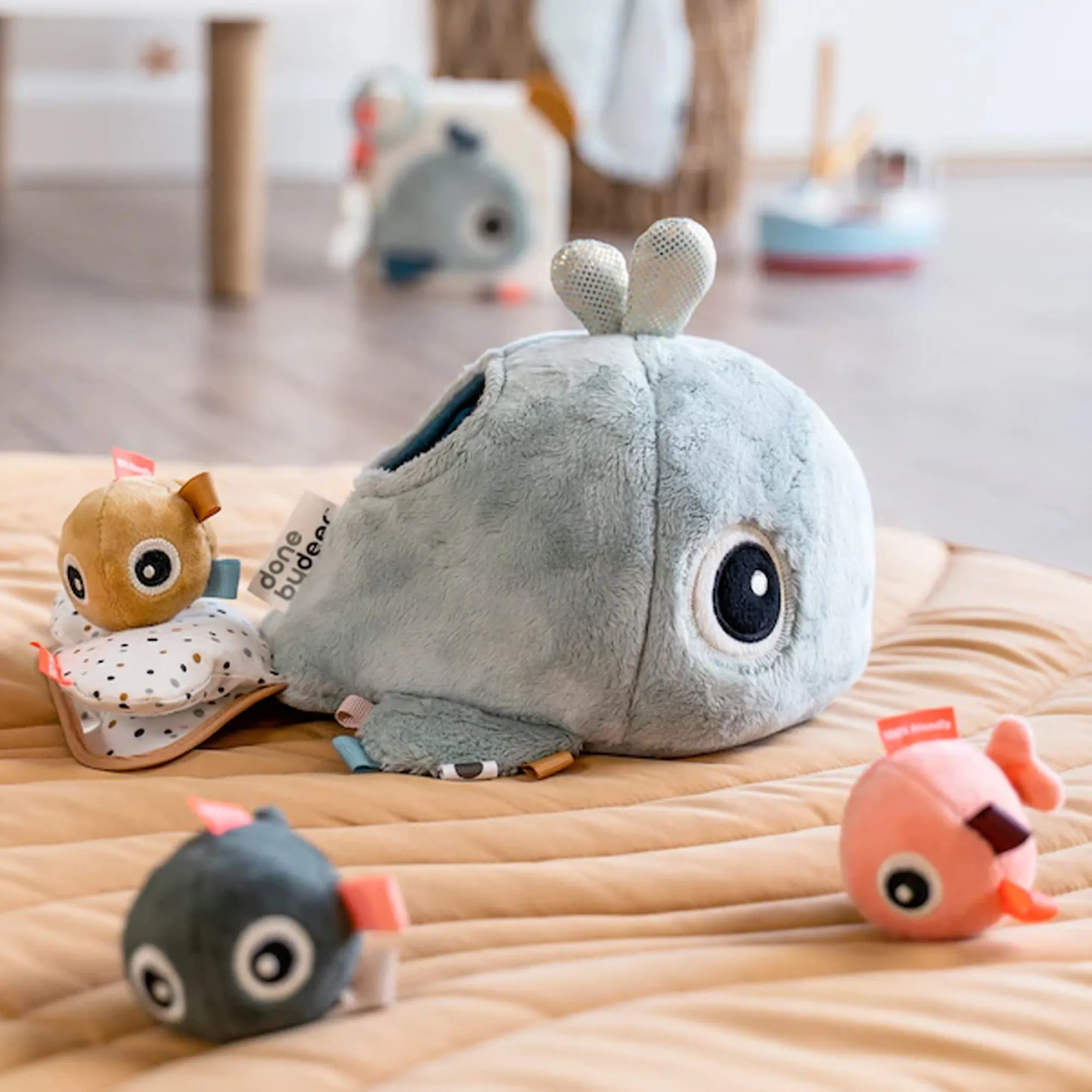 DONE BY DEER Hide & Seek Activity Toy - Wally Blue