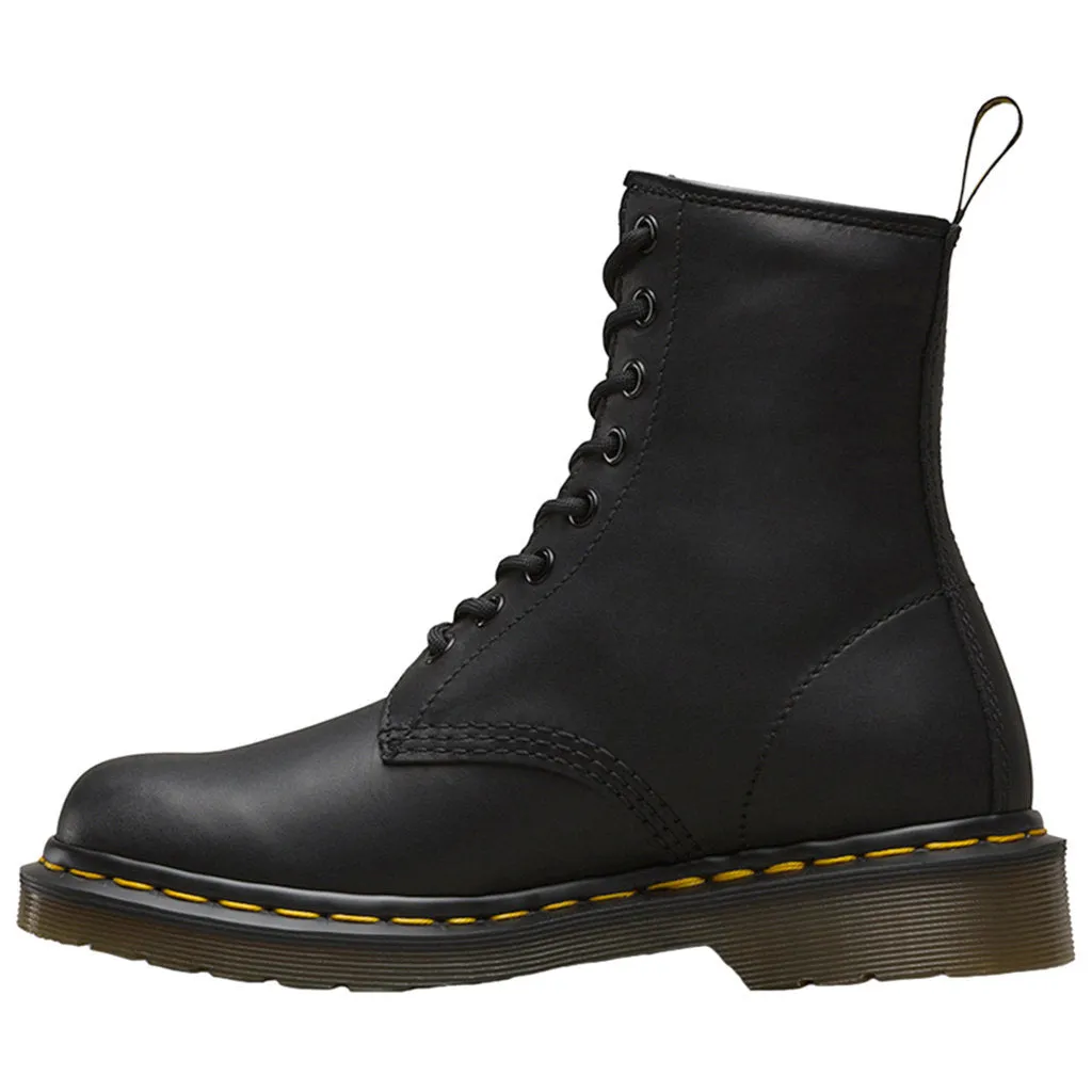 Dr. Martens 1460 8 Eyelet Greasy Leather Unisex Ankle Boots