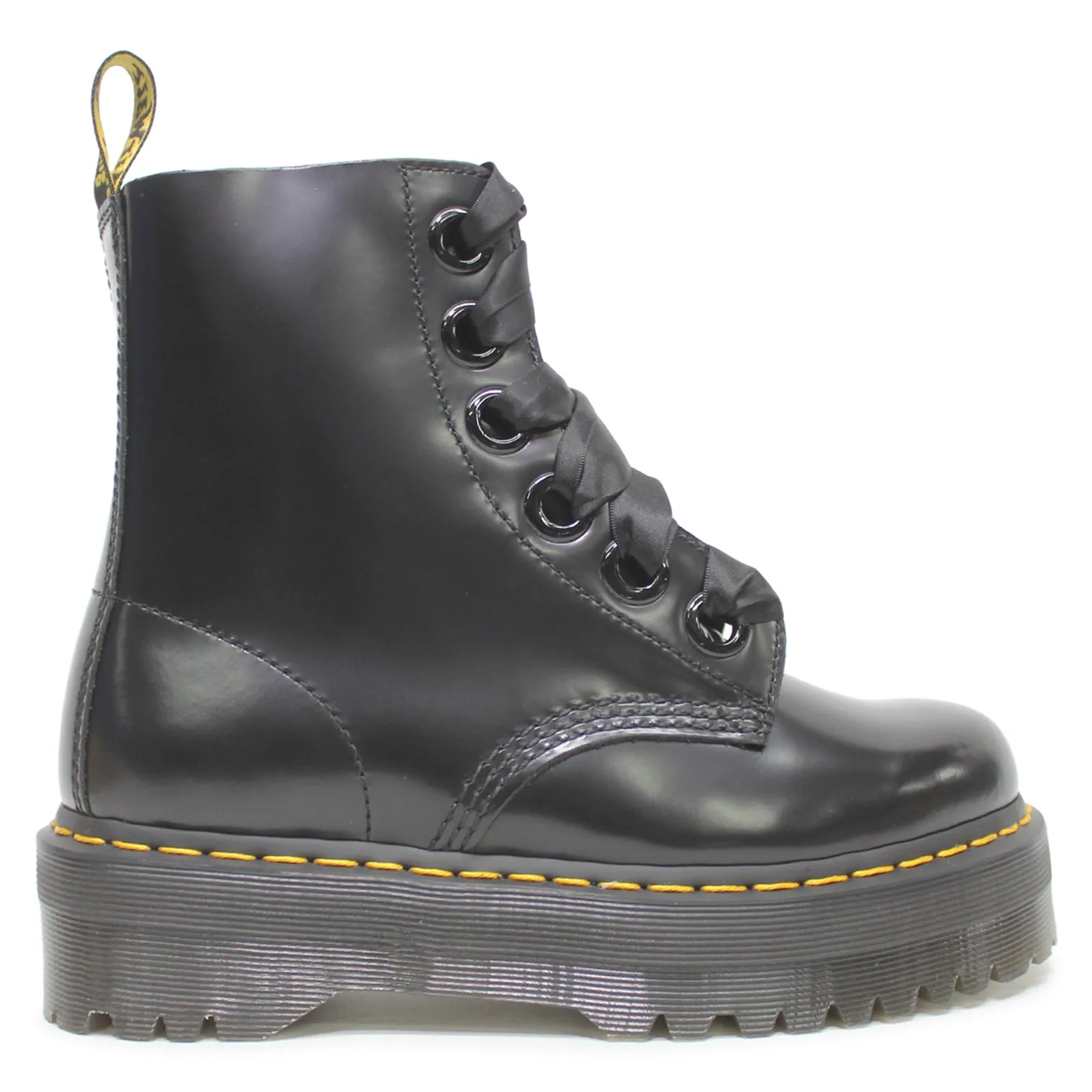 Dr. Martens Molly Full Grain Smooth Leather Women's Platform Boots