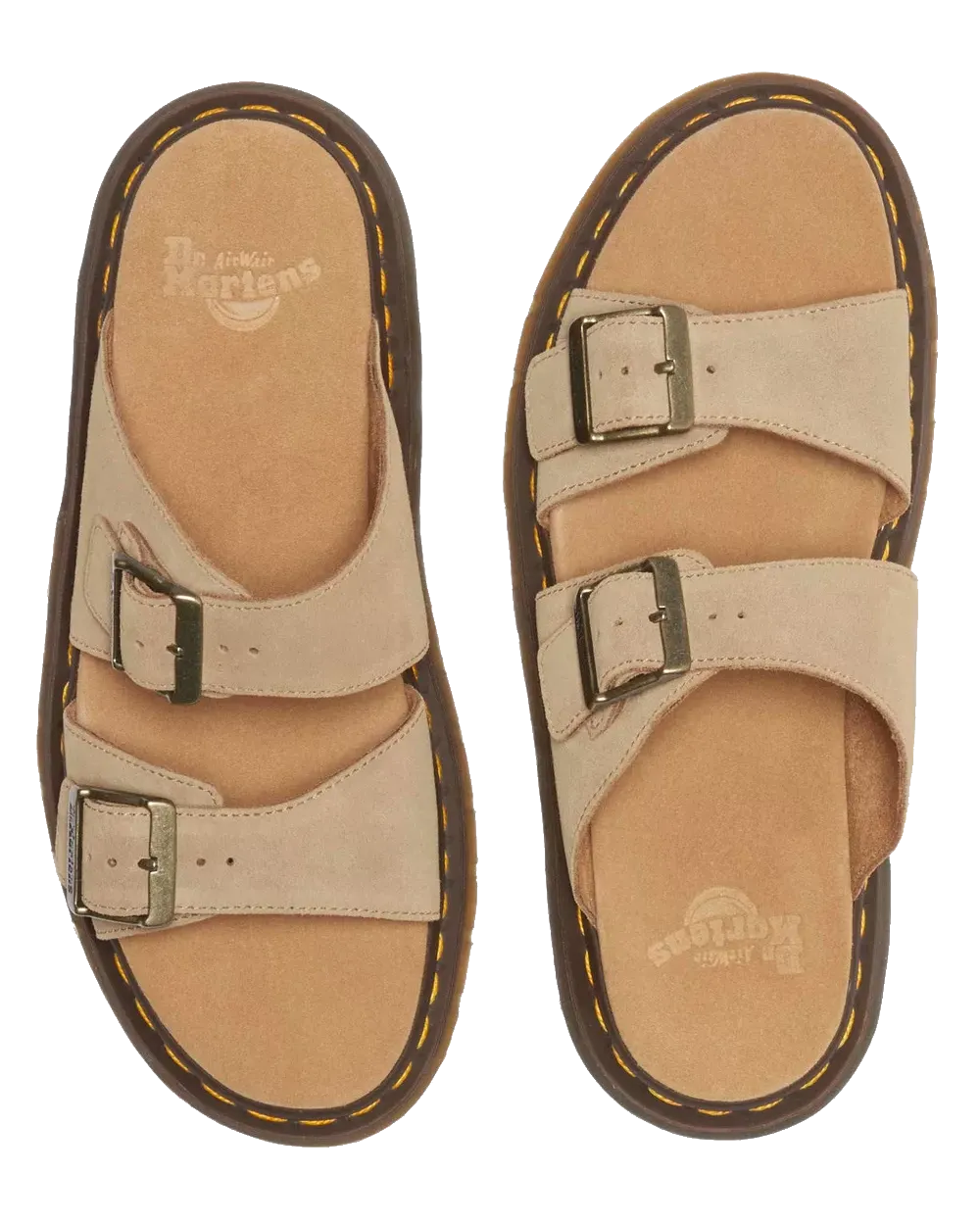 Dr Martens Shoes Womens Josef Bronx Suede Sandals in Savannah Tan