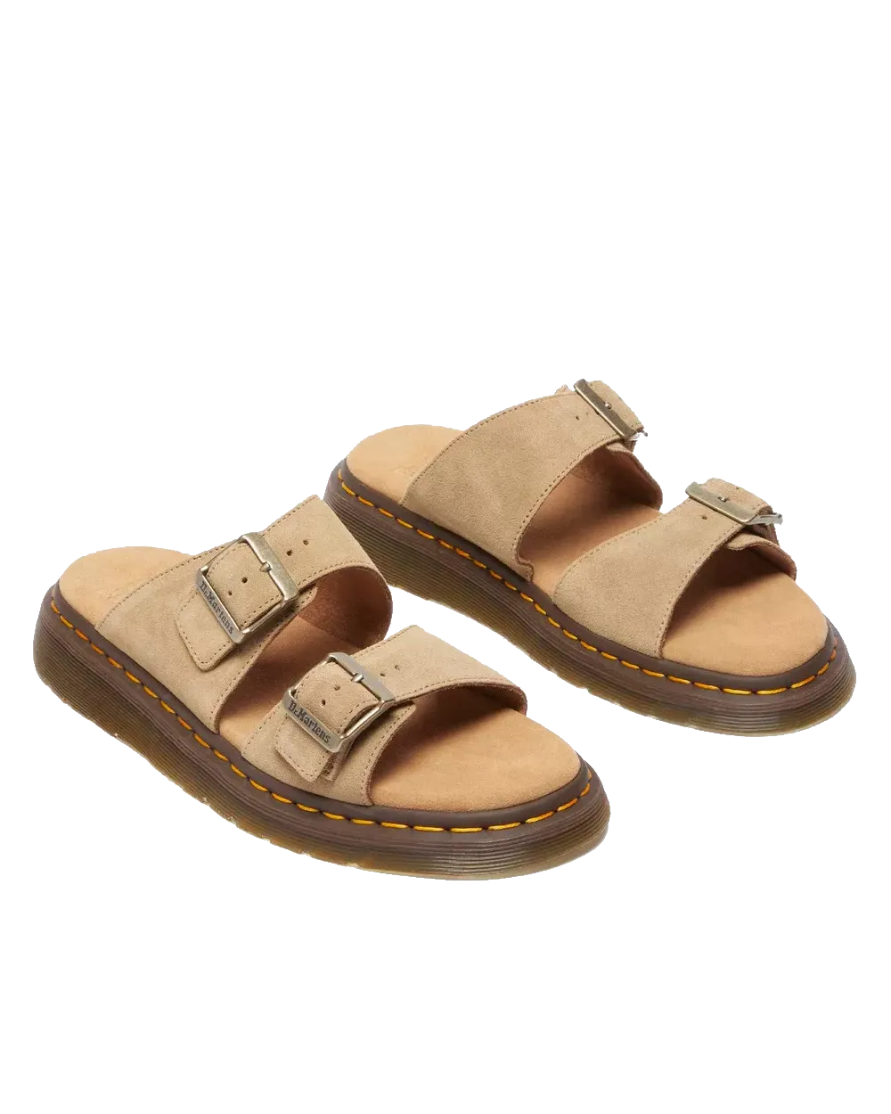 Dr Martens Shoes Womens Josef Bronx Suede Sandals in Savannah Tan