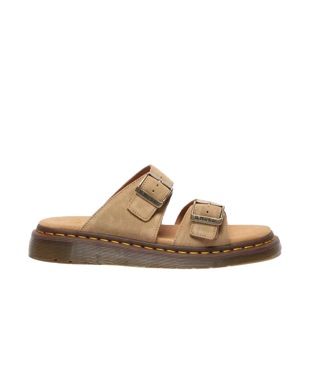 Dr Martens Shoes Womens Josef Bronx Suede Sandals in Savannah Tan