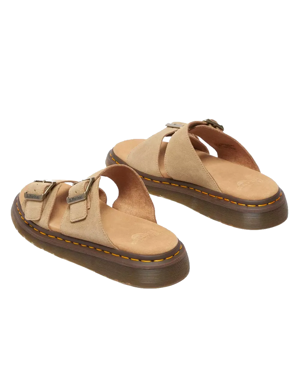 Dr Martens Shoes Womens Josef Bronx Suede Sandals in Savannah Tan